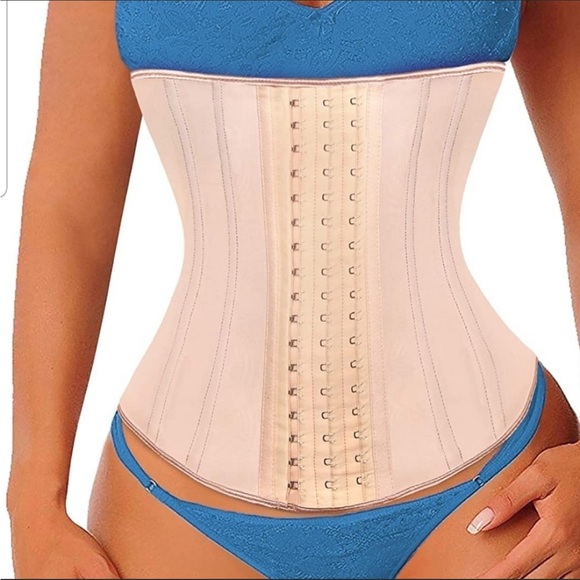 NEW Waist Cincher Latex Trimmer Corset Body Shaper - Picture 3 of 10